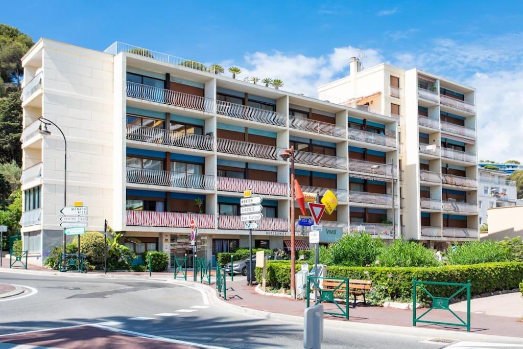 La Perle 2 P Terrasse Vue Mer 1Min Plage Clim Roquebrune-Cap-Martin Exterior foto